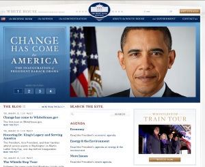 The new White House Website